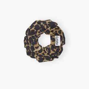 Ganni Cheetah Patterned Scrunchie